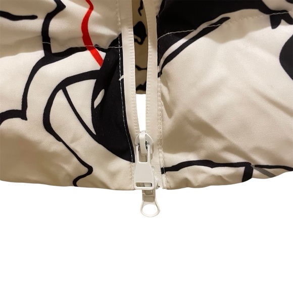 YALU Unisex Alternative Goth Goose Down Hooded Ski Snowboarding Puffer Coat - Picture 9 of 14